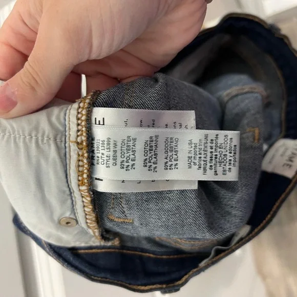 Frame Women Le Skinny de Jeanne Dark Wash Indigo Denim Jeans Size 26 - Picture 9 of 11